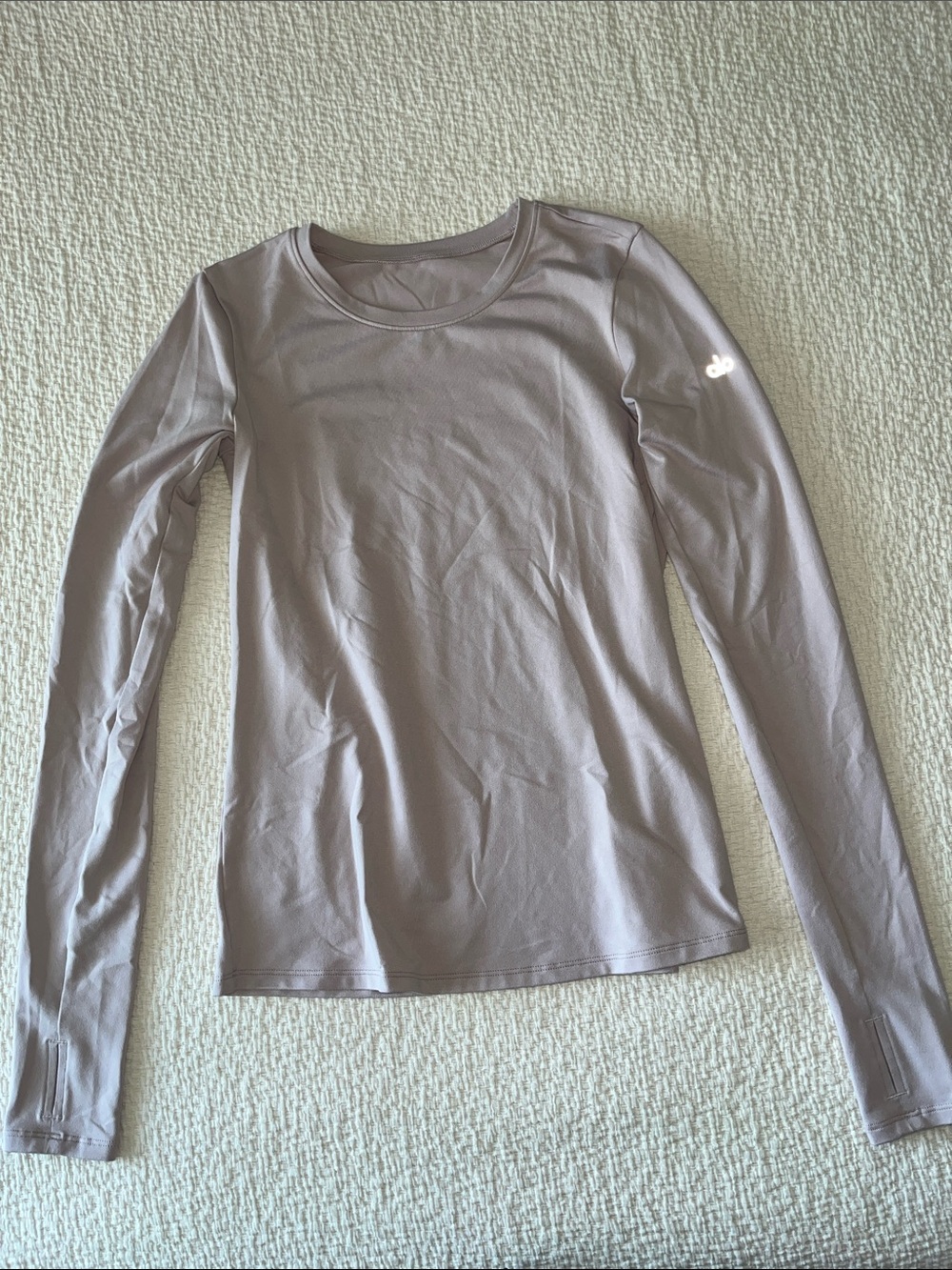 ALO Yoga Long Sleeve Crew Top - Taupe